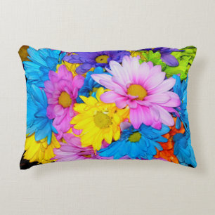 Coussin de mélange de fleur marron