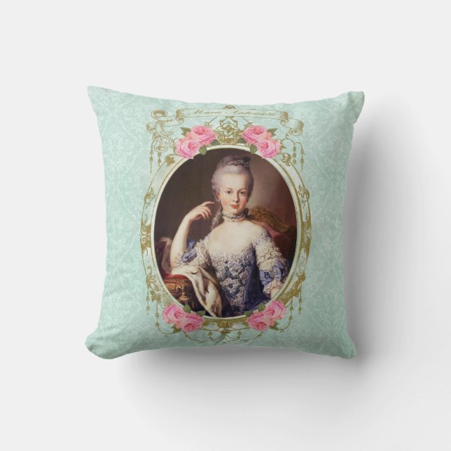 Coussin de menthe de coussin de rose de damassé de (Recto)