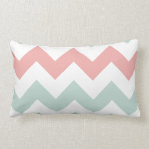 Coussin de menthe vert et rose