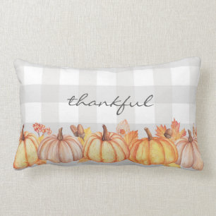 coussin de message d'aquarelle de Citrouille MODIF