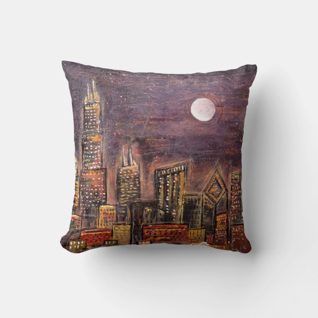 Coussin © de minuit de Chicago (Recto)