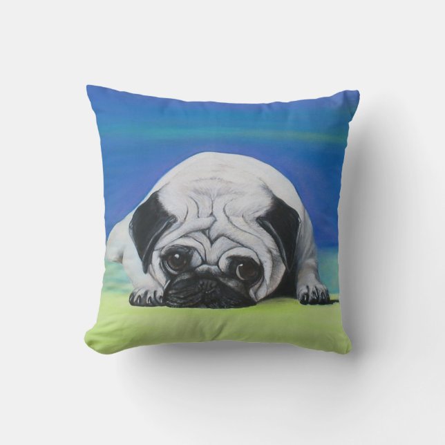 Coussin de MoJo d'Américain de chien de carlin (Recto)