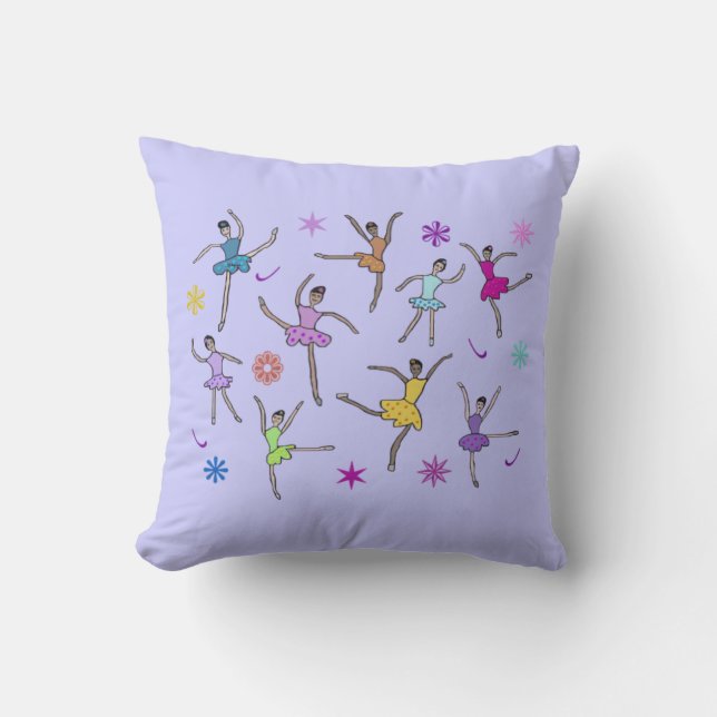Coussin de Mojo d'Américain de danse de ballerine (Recto)
