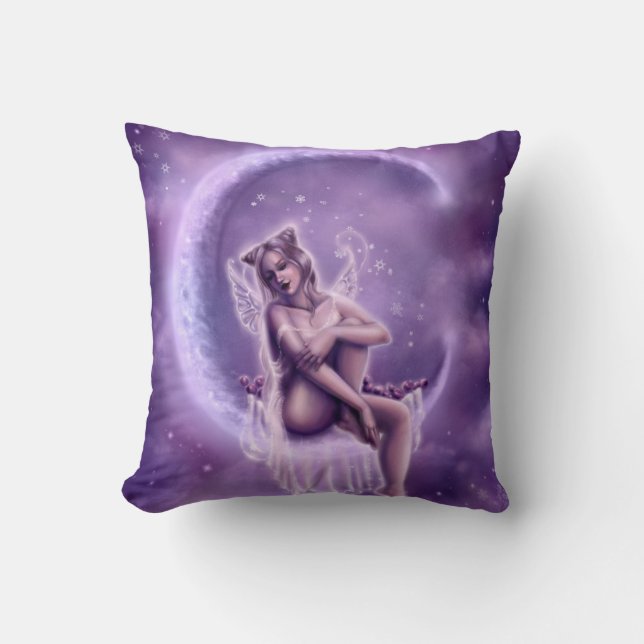 Coussin de MoJo d'Américain de lune de prune (Recto)