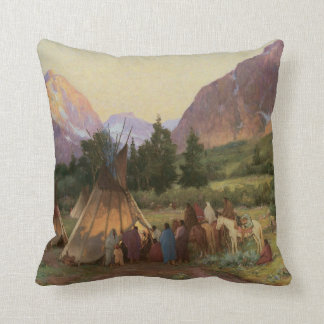 Coussin de MoJo de tribu de corneille de Natif