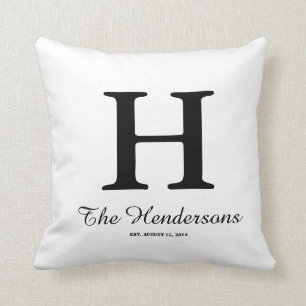 Coussin de monogramme