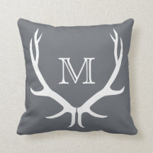 Coussin de monogramme d'Antler