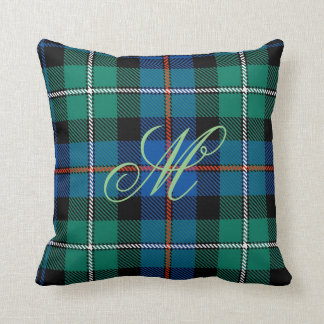 Coussin de monogramme de Mackenzie Tartan
