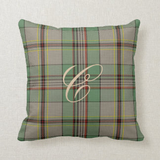 Coussin de monogramme de tartan de Craig