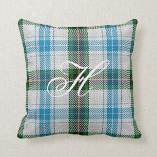 Coussin de monogramme de tartan de Henderson