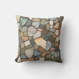 Coussin de mosaïque de pierre de la Terre
