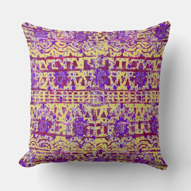 Coussin de motif de Boho de tapisserie par KCS (Recto)