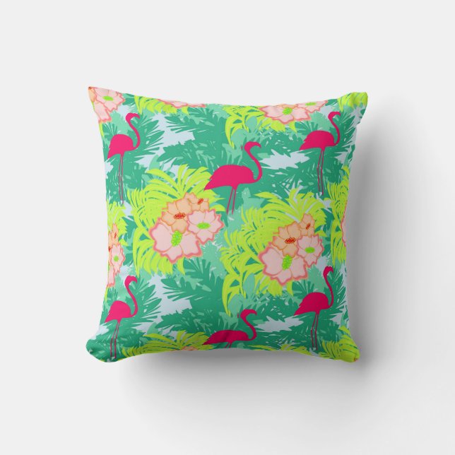 coussin de motif de flamant (Recto)