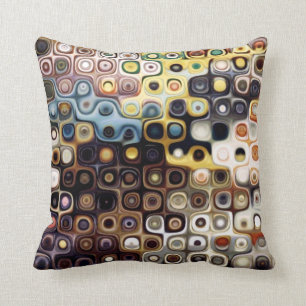 Coussin de motif de point d'art moderne