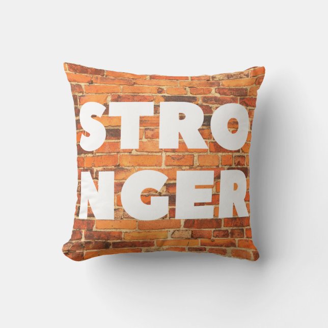 Coussin de mur de briques plus fort (Recto)