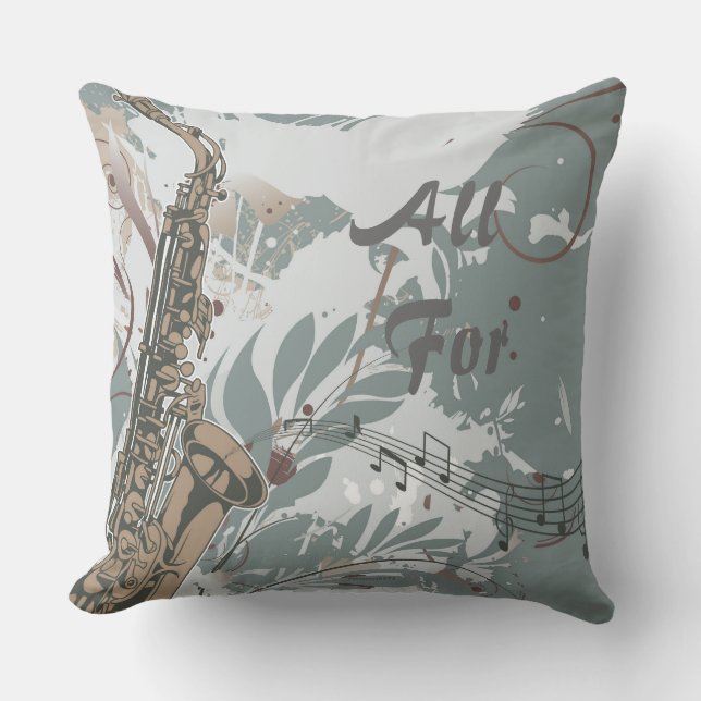 Coussin de musique jazz (Recto)