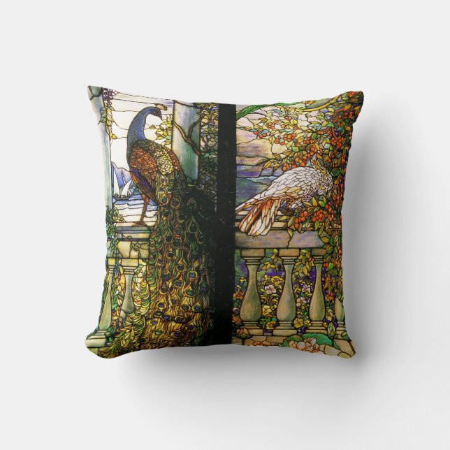 Coussin de nature en verre souillé de Tiffany (Recto)