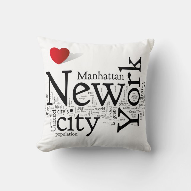 Coussin de New York City (Recto)