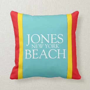 Coussin de New York de plage de Jones