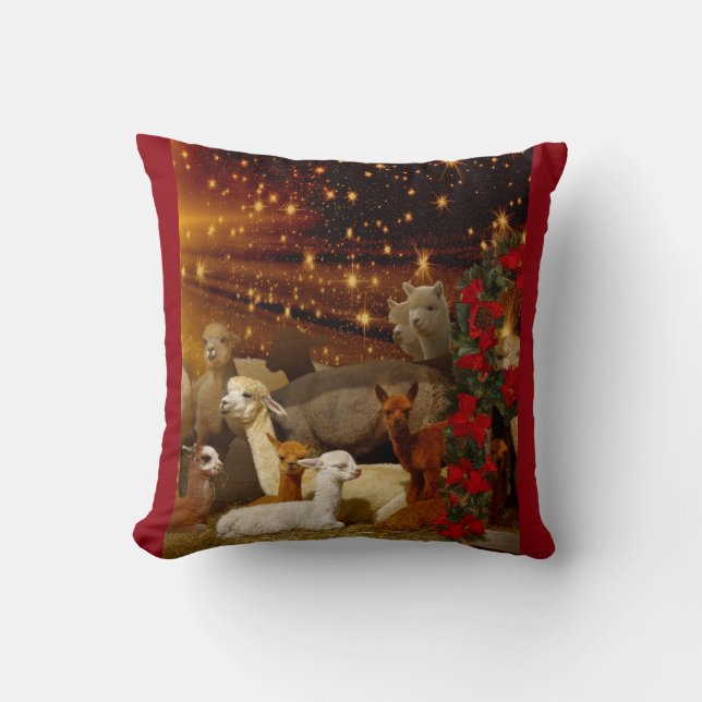 Coussin de Noël d'alpaga (Recto)