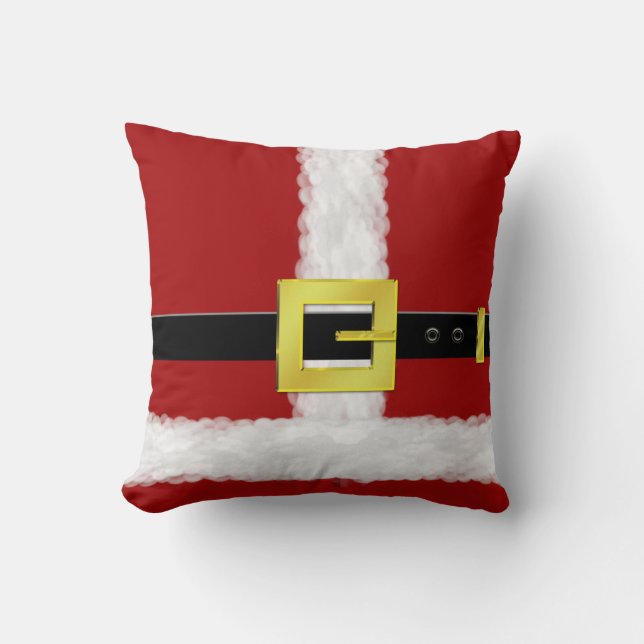 Coussin de Noël de costume de Père Noël (Recto)