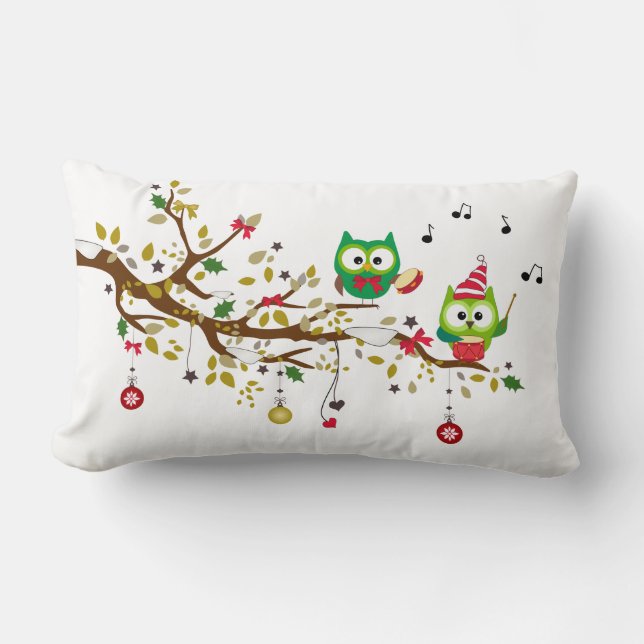 Coussin de Noël de hibou (Recto)