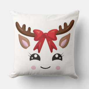 Coussin de Noël de mignonne Reindeer
