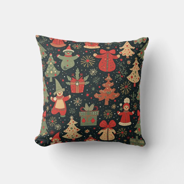 Coussin de Noël de minuit (Recto)