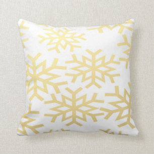 Coussin de Noël de vacances d'hiver de flocon de