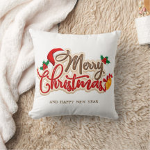 Coussin de Noël – Décoration de Fêtes de Fin d'Ann
