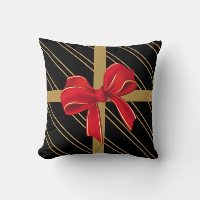 Coussin de Noël, enveloppe de cadeau moderne avec (Recto)