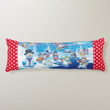 Coussin de Noël géant des neiges des merveilles d'