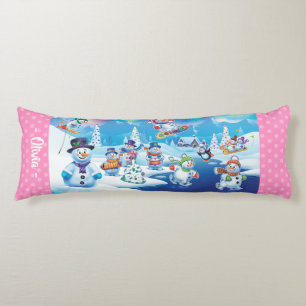 Coussin de Noël géant des neiges des merveilles d'