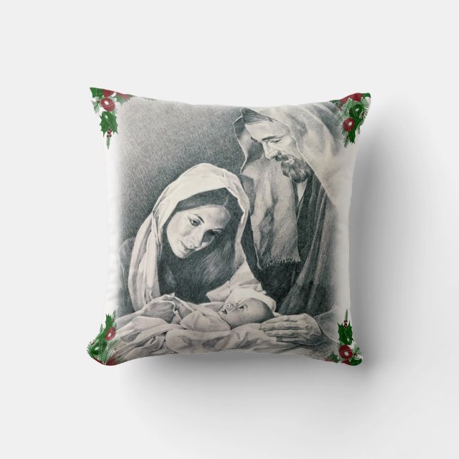 Coussin de Noël, Jésus-Christ (Recto)