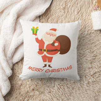 Coussin de Noël joyeux Père Noël