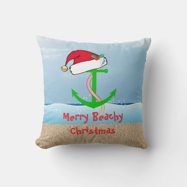 Coussin de Noël Nautique (Recto)