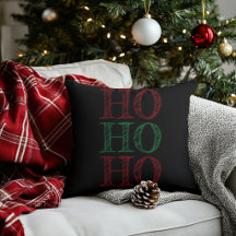 Coussin de Noël noir
