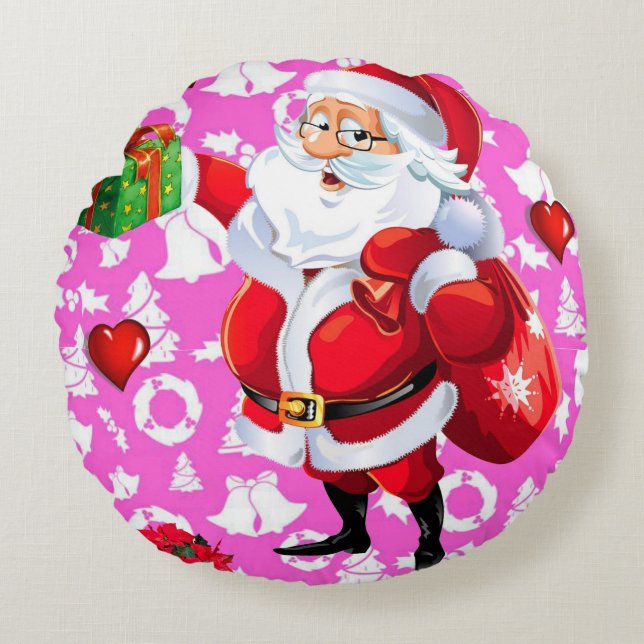 Coussin de Noël, Père Noël (Devant)