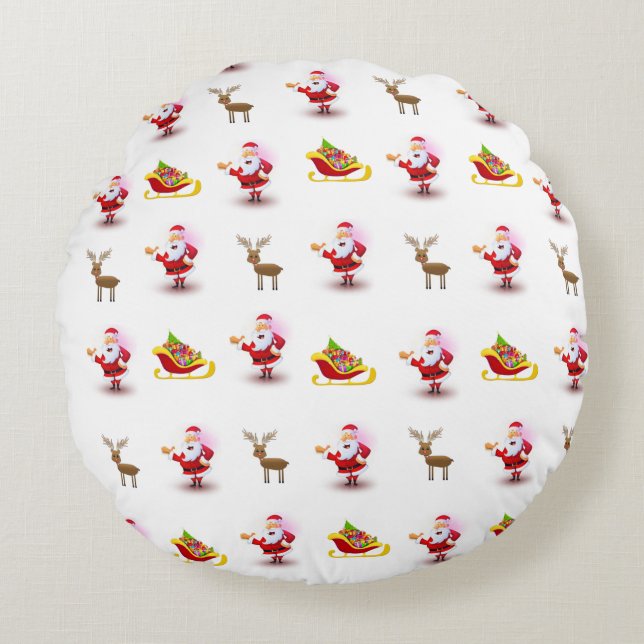 Coussin de Noël, Père Noël (Devant)