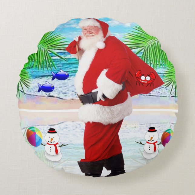 Coussin de Noël, Père Noël (Devant)