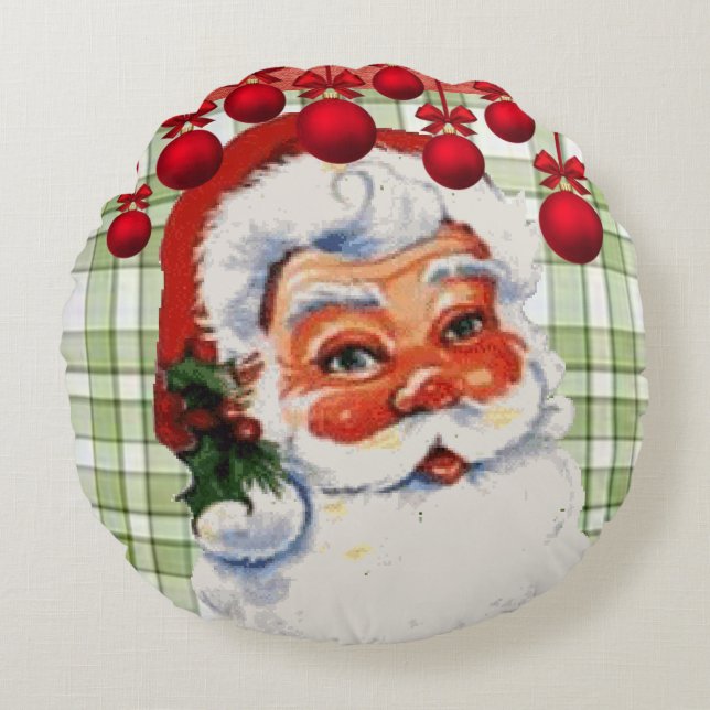 Coussin de Noël, Père Noël (Devant)