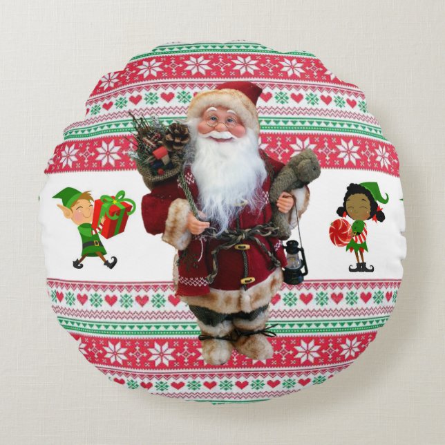 Coussin de Noël, Père Noël (Devant)