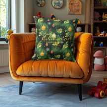 Coussin de Noël personnalisé avec nom et devis fes