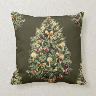 Coussin de Noël (vert-foncé)