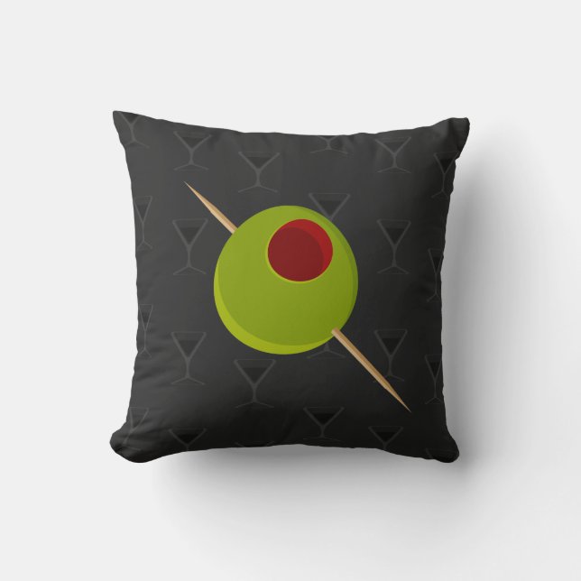 Coussin de noir de temps de Martini (Recto)
