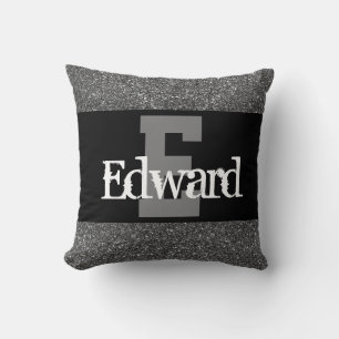 Coussin de nom personnalisé élégant