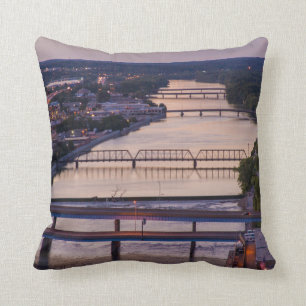 Coussin De Nombreux Pont Entourent La Grande Rivière, Vue