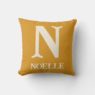 Coussin de nurserie bohème safari jaune moutarde M