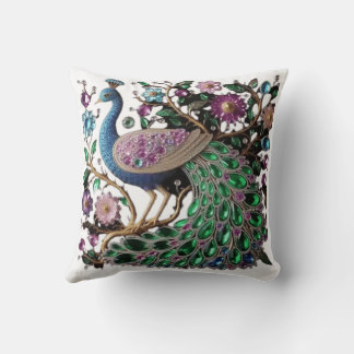 coussin de paon