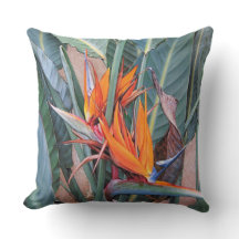 Coussin de paradis de Paul McGehee "oiseau"
